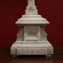 Load image into Gallery viewer, x SOLD Antique French Marble Crucifix with Gilt Detail on the Cross, Jesus on the Cross. B11586