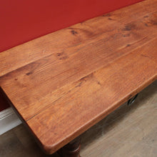 Load image into Gallery viewer, x SOLD Vintage French Coffee Table with Two Drawers, or Oak Two-drawer Hall Seat. B11562