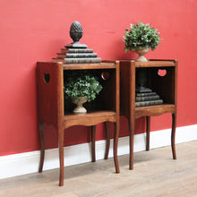Load image into Gallery viewer, X SOLD A pair of Antique French Oak Lamp Table or Side Table, Bedside Cabinets. B11325