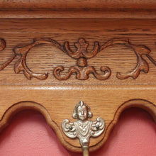 Load image into Gallery viewer, x SOLD Antique French Oak Five (5) Hook Coat Rack, Scarf and Hat Wall Rack. B11395