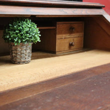 Load image into Gallery viewer, x SOLD Antique French Oak Writing Bureau with Two Drawers Below the Desk. Chest of Drawers. B11464