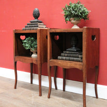 Load image into Gallery viewer, X SOLD A pair of Antique French Oak Lamp Table or Side Table, Bedside Cabinets. B11325
