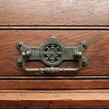 Load image into Gallery viewer, x SOLD Antique English Roll Top Desk or Barrel Top Desk, Pedestal Office Desk, Leather. B11534