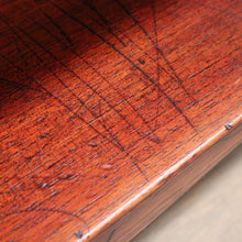 Load image into Gallery viewer, x SOLD Colonial Australian Cedar Console Table, Tier to the base, with a Thomas Hope scroll backboard. B11977