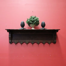 Load image into Gallery viewer, x SOLD Vintage French Oak Coat Rack With Seven Brass Hooks, Scarf, Hat Rack. B11883