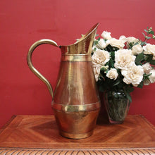 Load image into Gallery viewer, x SOLD Antique French Copper and Brass Water Pitcher, Jug or Umbrella Holder Stand. B11887
