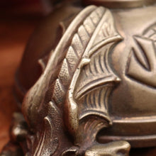 Load image into Gallery viewer, A pair of antique French candlestick holders, brass candle holders, and gargoyle feet. B11963