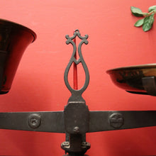 Load image into Gallery viewer, x SOLD Antique French Cast Iron and Brass Pan Scales, Kitchen, Fruit Market Scales. B11893