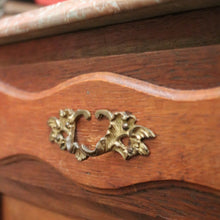 Load image into Gallery viewer, x SOLD Antique Bedside Cabinets or Lamp Tables, French Antique circa 1890, Marble Tops. B11676