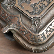 Load image into Gallery viewer, x SOLD Antique French Brass and Cast Iron Coal Scuttle, kindling or coal Box Storage. B11650