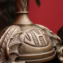 Load image into Gallery viewer, A pair of antique French candlestick holders, brass candle holders, and gargoyle feet. B11963