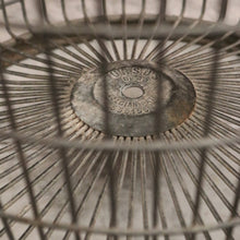 Load image into Gallery viewer, x SOLD Antique Belgian Galvanised Steel Basket, Wood Log Basket, Pillow Basket, Industrial Double-handle Basket B11357