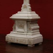 Load image into Gallery viewer, x SOLD Antique French Marble Crucifix with Gilt Detail on the Cross, Jesus on the Cross. B11586