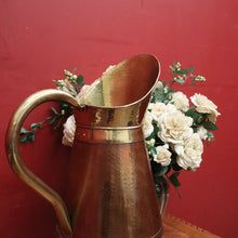 Load image into Gallery viewer, x SOLD Antique French Copper and Brass Water Pitcher, Jug or Umbrella Holder Stand. B11887
