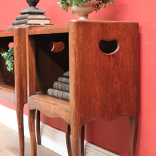 Load image into Gallery viewer, X SOLD A pair of Antique French Oak Lamp Table or Side Table, Bedside Cabinets. B11325