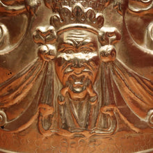 Load image into Gallery viewer, x SOLD Antique French Brass Coal Scuttle, with Acorn Handles, Now Shoe Storage Box. B11720