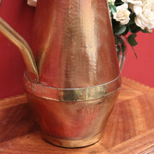 Load image into Gallery viewer, x SOLD Antique French Copper and Brass Water Pitcher, Jug or Umbrella Holder Stand. B11887