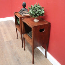Load image into Gallery viewer, X SOLD A pair of Antique French Oak Lamp Table or Side Table, Bedside Cabinets. B11325