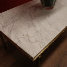 Load image into Gallery viewer, x SOLD Vintage Brass and Marble Coffee Table, Italian, Italy Marble top Side, Lamp, coffee Table. B11583