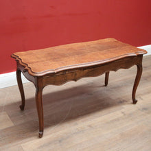 Load image into Gallery viewer, x SOLD Vintage French Coffee Table with Drawer to Each end and Brass Handles. B11703
