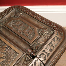 Load image into Gallery viewer, x SOLD Antique French Brass and Cast Iron Coal Scuttle, kindling or coal Box Storage. B11650
