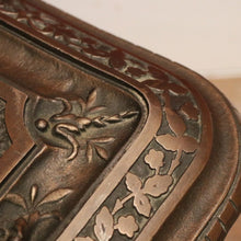 Load image into Gallery viewer, x SOLD Antique French Brass and Cast Iron Coal Scuttle, kindling or coal Box Storage. B11650