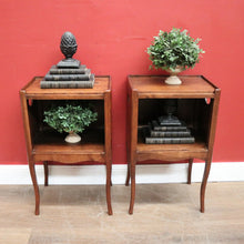 Load image into Gallery viewer, X SOLD A pair of Antique French Oak Lamp Table or Side Table, Bedside Cabinets. B11325