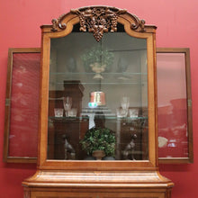 Load image into Gallery viewer, x SOLD Antique French China Cabinet, Display Cupboard or Bookcase, Glass Shelves. B12048