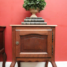 Load image into Gallery viewer, x SOLD Vintage French Single Door Matching Pair of Bedside Cabinets or Lamp, Side Tables. B11568