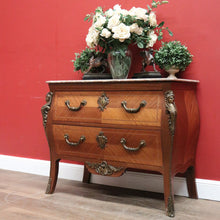 Load image into Gallery viewer, x SOLD Antique French Chest of Drawers, Entry or Hall Table, Cabinet with Marble Top and Brass Handles B11329