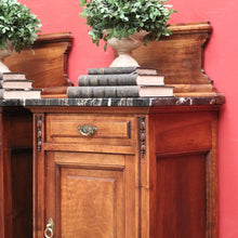 Load image into Gallery viewer, x SOLD Pair of Antique French Bedsides, Black Marble Top Lamp Tables. B11524