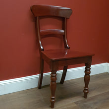 Load image into Gallery viewer, Set of Six Australian Cedar Kitchen or Dining Chairs – Vintage Timber Seating. B12582