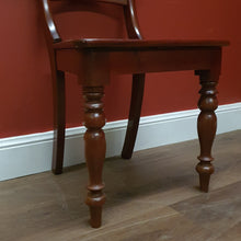 Load image into Gallery viewer, Set of Six Australian Cedar Kitchen or Dining Chairs – Vintage Timber Seating. B12582