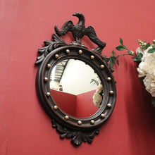 Load image into Gallery viewer, x SOLD Vintage French Empire-style Convex Eagle Mirror with Gilt Brass Detail B11647