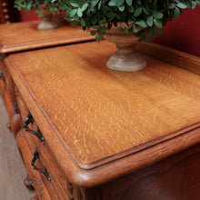 Load image into Gallery viewer, x SOLD A Pair of Vintage Bedside Cabinets or 2 Drawer, 1 Shelf Lamp Side Tables. B11798