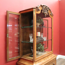 Load image into Gallery viewer, x SOLD Antique French China Cabinet, Display Cupboard or Bookcase, Glass Shelves. B12048