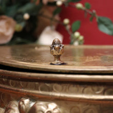 Load image into Gallery viewer, x SOLD Antique French Brass Coal Scuttle, with Acorn Handles, Now Shoe Storage Box. B11720