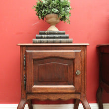 Load image into Gallery viewer, x SOLD Vintage French Single Door Matching Pair of Bedside Cabinets or Lamp, Side Tables. B11568
