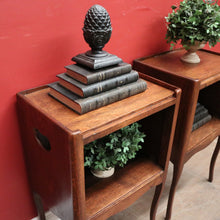 Load image into Gallery viewer, X SOLD A pair of Antique French Oak Lamp Table or Side Table, Bedside Cabinets. B11325