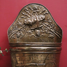 Load image into Gallery viewer, x SOLD French Brass Umbrella Holder or Stand, Pressed Brass Walking Stick Holder. B11865