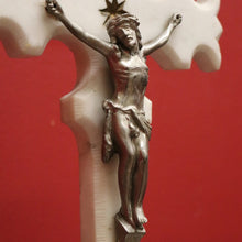 Load image into Gallery viewer, x SOLD Antique French Marble Crucifix with Gilt Detail on the Cross, Jesus on the Cross. B11586
