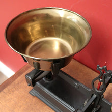 Load image into Gallery viewer, x SOLD Antique French Cast Iron and Brass Pan Scales, Kitchen, Fruit Market Scales. B11893