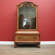 Load image into Gallery viewer, x SOLD Antique French China Cabinet, Display Cupboard or Bookcase, Glass Shelves. B12048