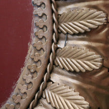 Load image into Gallery viewer, x SOLD A Mid-Century Gilt-coloured Metal and Mirror Sunburst-style Wall Mirror, Leaf Pattern. B11682