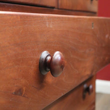 Load image into Gallery viewer, x SOLD Antique Australian Cedar Chest of Five Graduating Drawers, Hall or Entry Chest, Full Cedar. B11556
