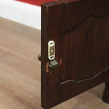 Load image into Gallery viewer, x SOLD Vintage French Oak Bedside Cabinet or Lamp or side Table, Drawer and Cupboard Storage. B11578