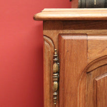 Load image into Gallery viewer, Pair of French Lamp Tables or Bedside Tables with Cupboard Storage, French Oak. B11966
