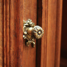 Load image into Gallery viewer, x SOLD Pair of Antique French Bedside Cabinets with Marble Tops, Cupboard and Drawer Storage. B11938