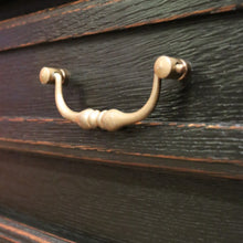 Load image into Gallery viewer, x SOLD Antique French Oak Two-Door Sideboard, Hall Cabinet, French Black. B12053