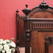Load image into Gallery viewer, x SOLD Antique French Rosewood Bed, Double. includes slat base, Foot, Headboard, Side Rails. B12237